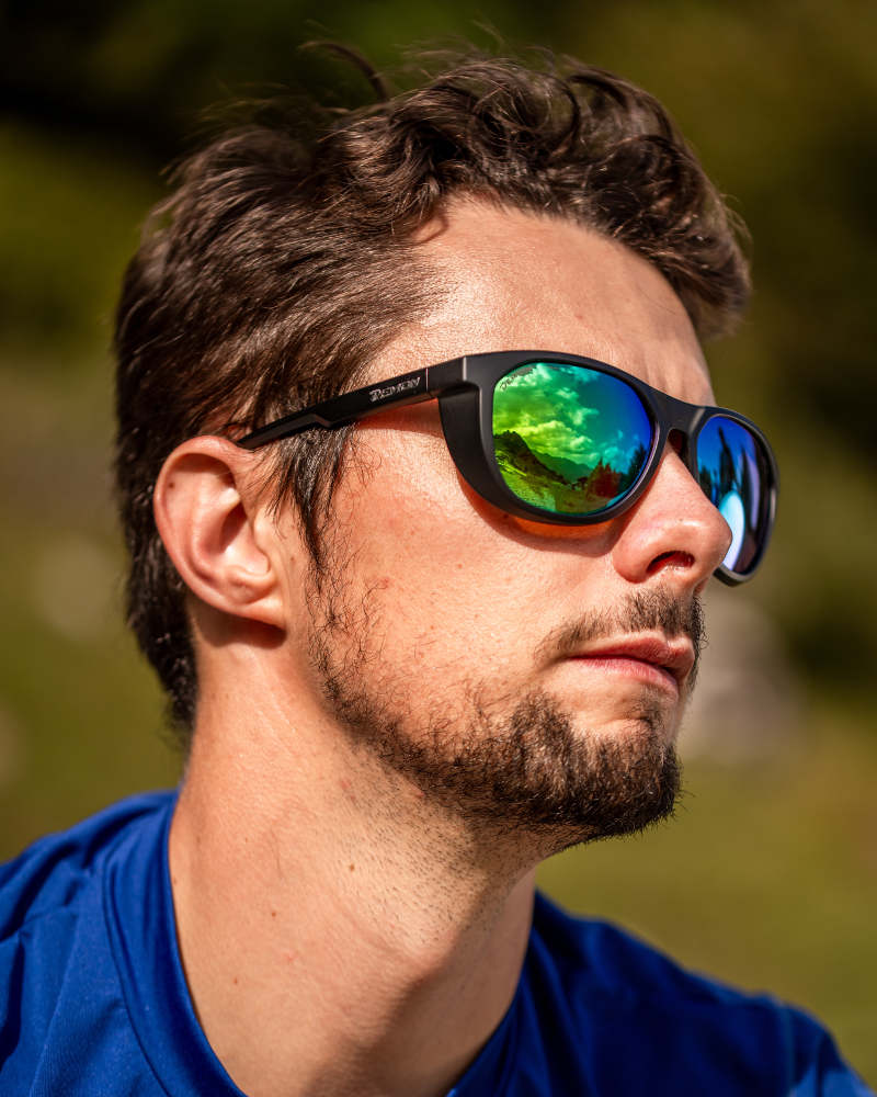 mirrored polarized mountain outdoor sunglasses style model