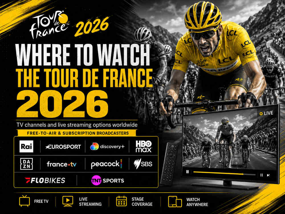 Where to watch the Tour de France 2026 on TV and streaming