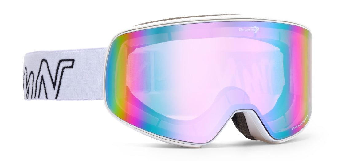 Ski mask OTG for prescription glasses with mirrored orange lens Soular