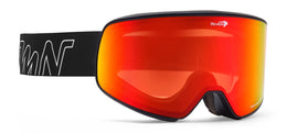 SOULAR Matt Black Orange Red Mirror