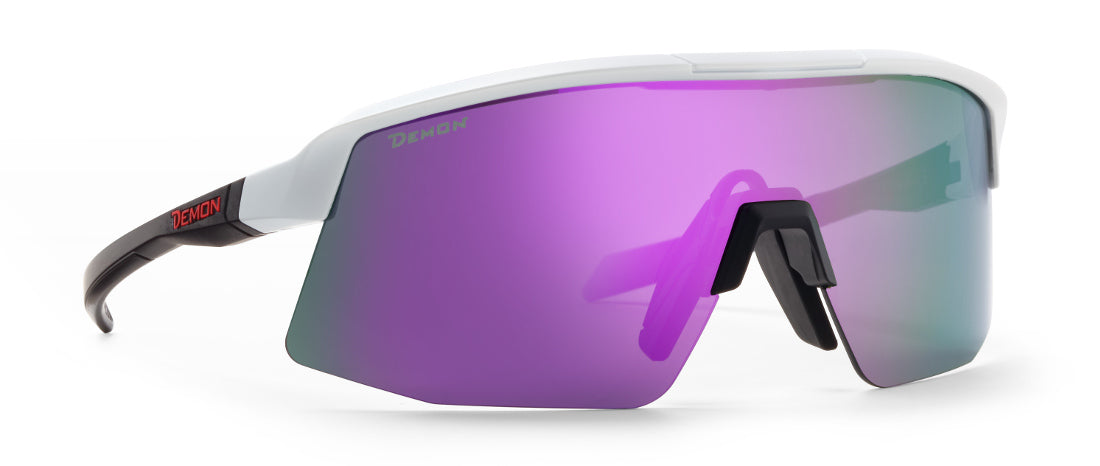 Women wraparound cycling glasse with mirrored lens Roubaix model