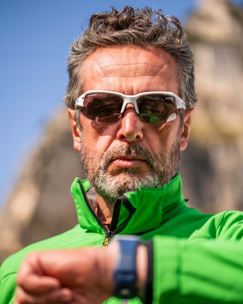 bifocal mountain and hiking glasses photochromic lenses tiger sun reading white color