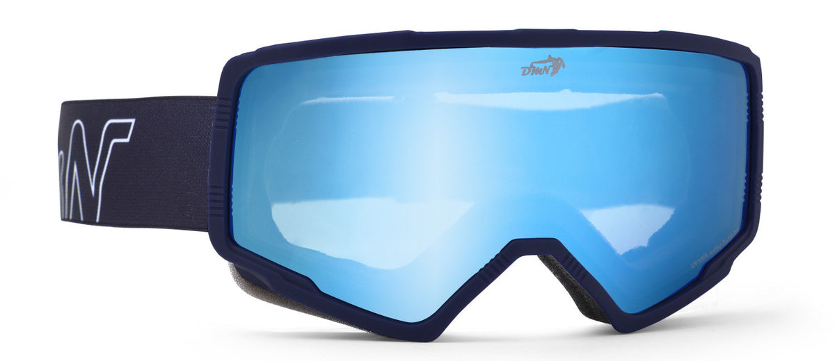 FROST OTG ski goggles mirrored lens matt blue