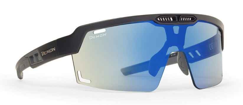 glasses for racing bikes photochromic mirrored lens blue model speed vent