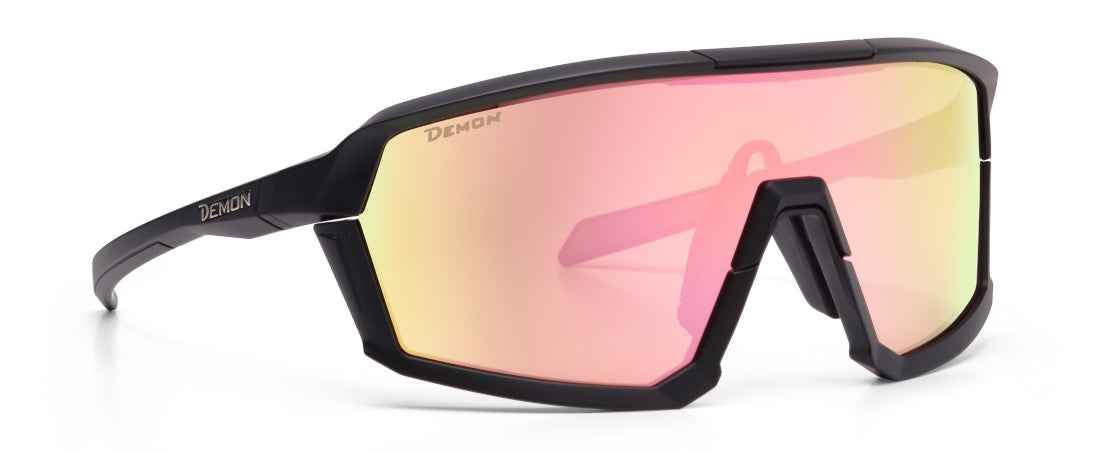 gravel bike glasses with mirrored lens gravel model black silver black gold