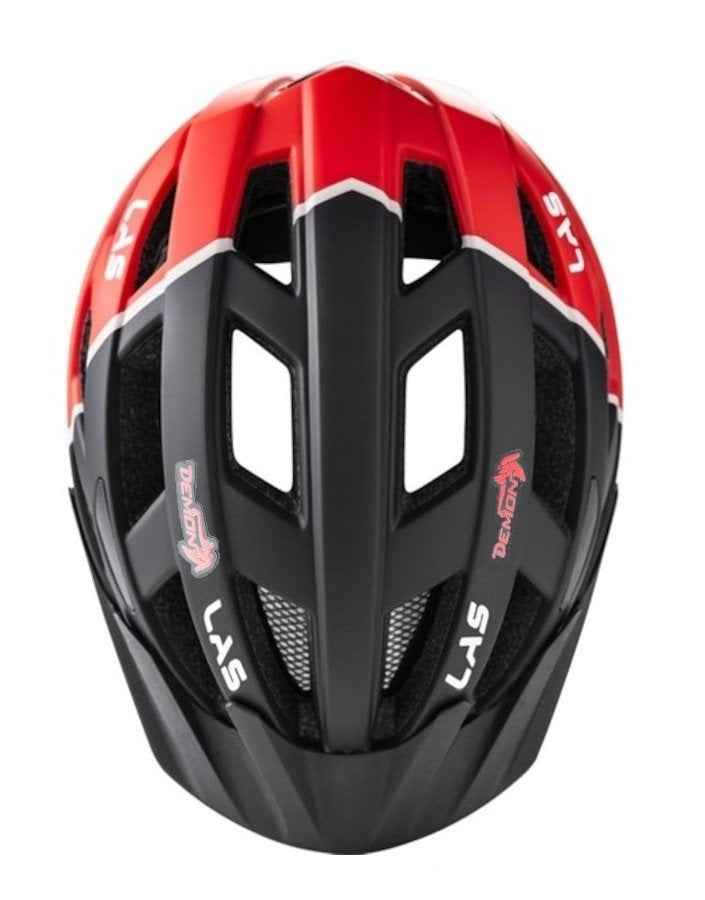 helmet for mountain biking enigma matte black red
