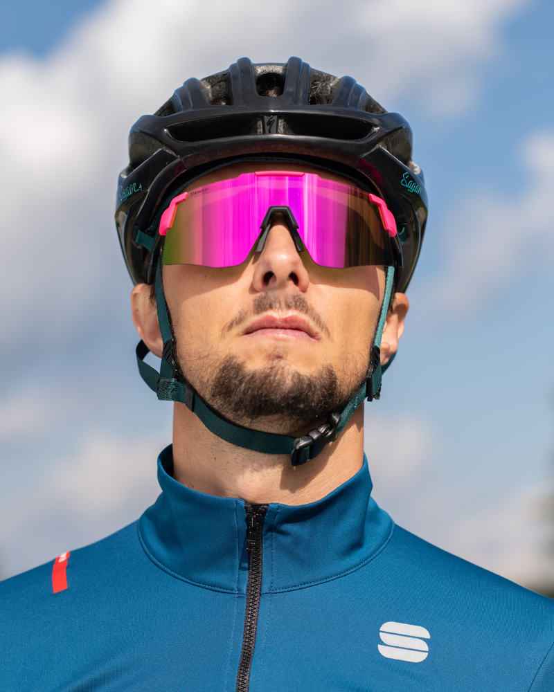 men fuchsia cycling sunglasses liegi model