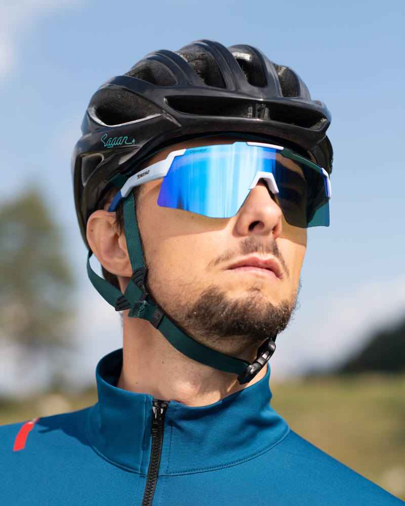 men mirrored shield cycling sunglasses liegi model