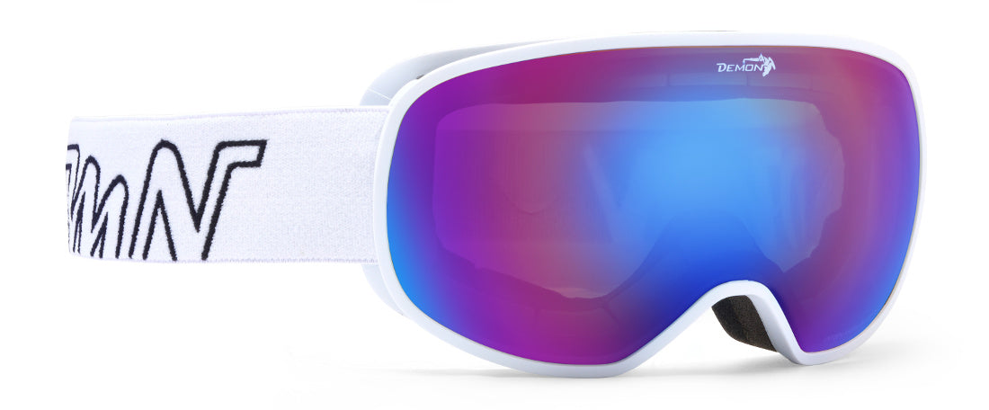 mirrored otg snow goggle for prescription glasses fun model blue mirror
