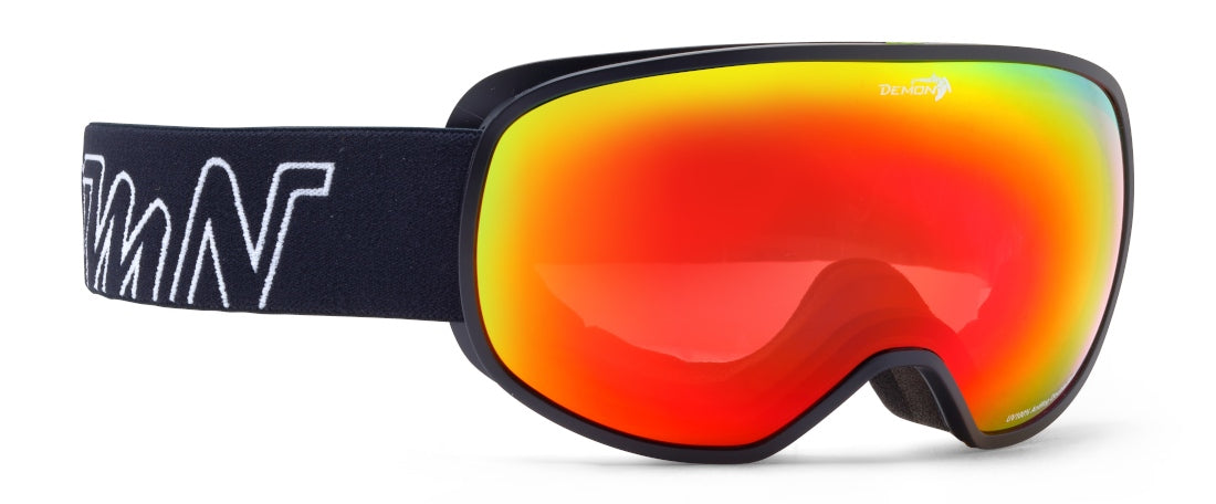 mirrored otg snowboard goggle for prescription glasses fun model matt black