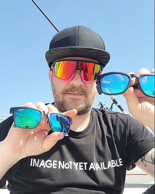 gafas de sol de pesca deportiva con espejo demoníacas