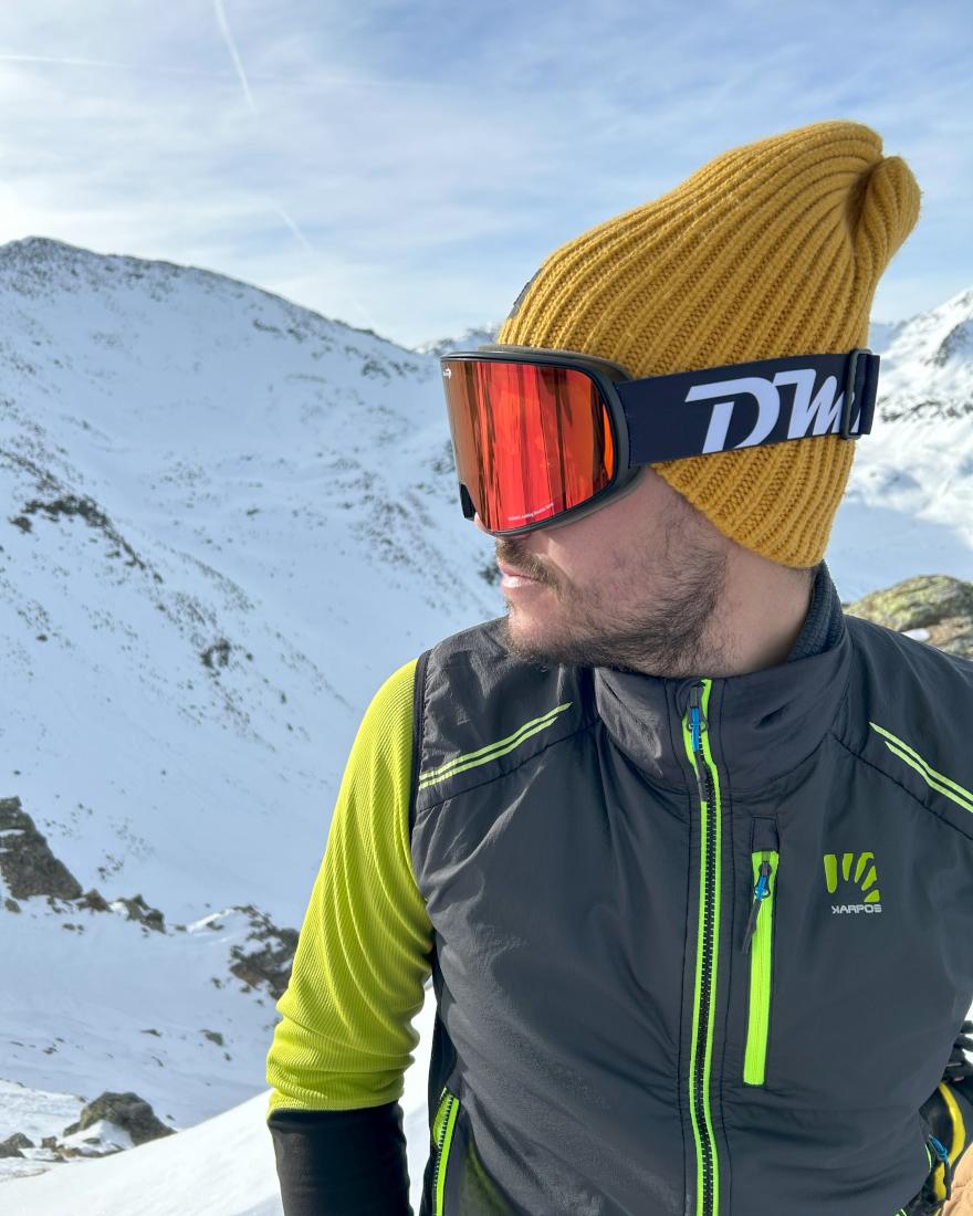 RAVS Lunettes De Ski/Snowboard Chrome Argent - Verres Miroir Double Anti-Buée - Protection UV400 Cat.3 - Casque Compatible