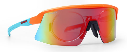occhiale da vista per running e trail running per uomo e donna arancio fluo modello ROUBAIX