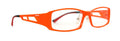 Montura óptica deportiva de metal opto de color naranja para correr y ciclismo.