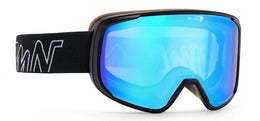 PROVIDER Matt Black Blue Revo Mirror