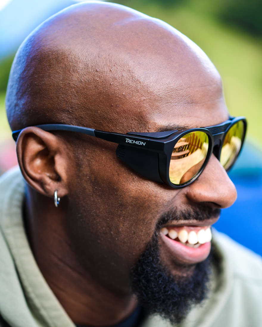 outdoor glasses polarized mirror gold lenses ALASKA model