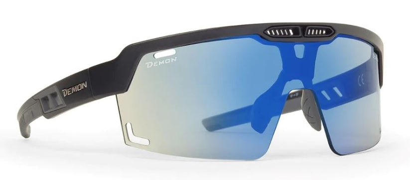 photochromic mirrored mountain glasses with mask model speed vent