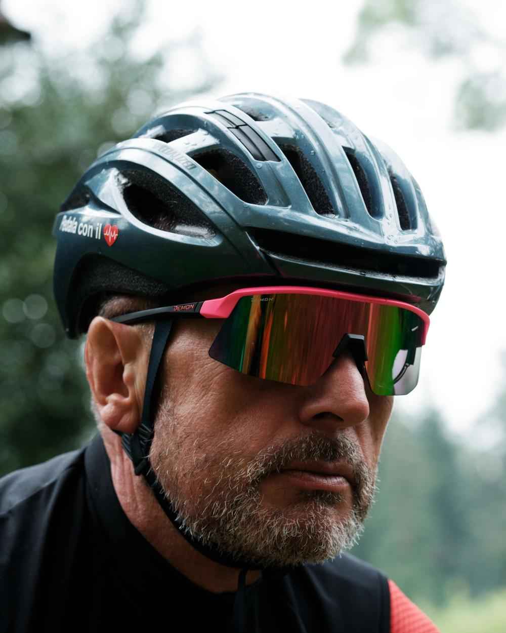 prescription cycling and gravel glasses mirrored lens roubaix model