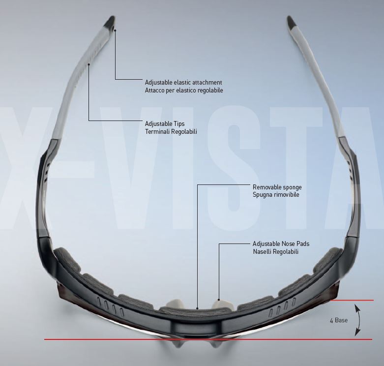 Prescription Eyeglasses for CYcling, running and all sports X-VISTA model