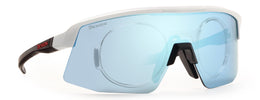 ROUBAIX (Clip in included) Light Blue mirror Matt White Black