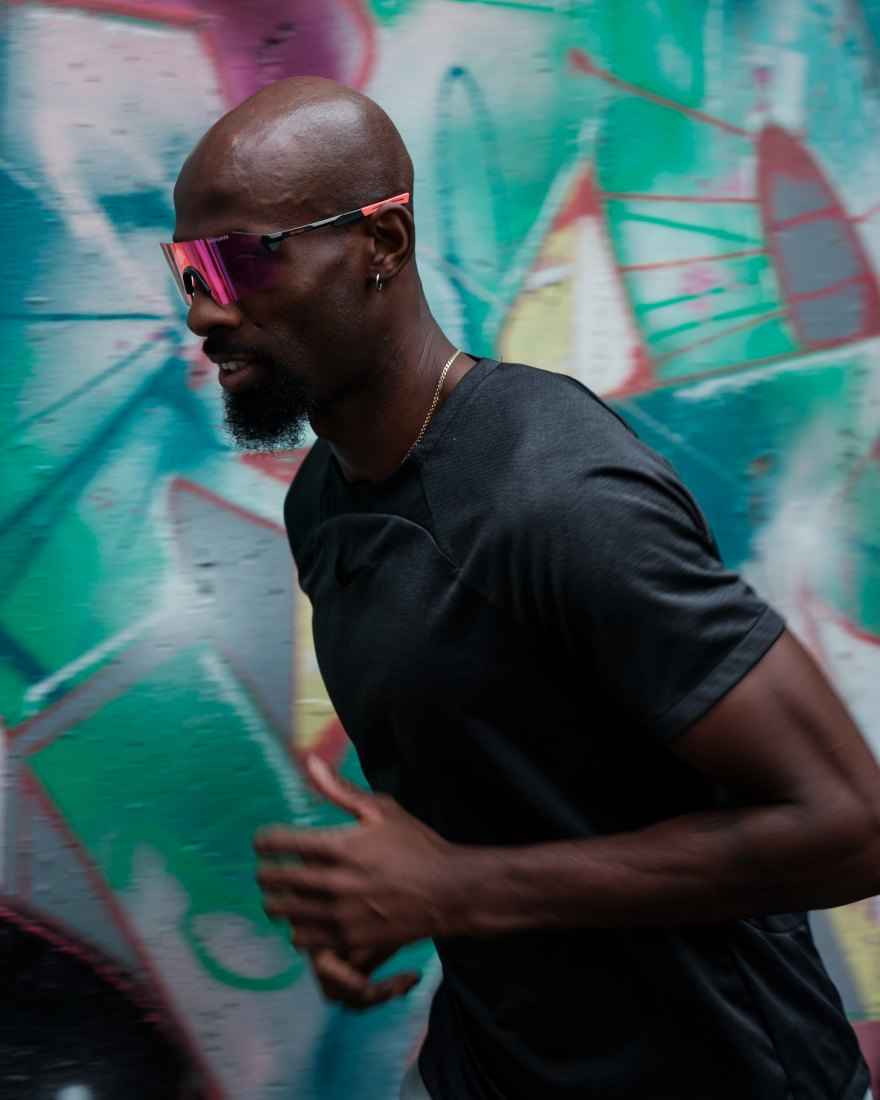 Gafas graduadas para correr con clip óptico y lentes de espejo modelo superpiuma