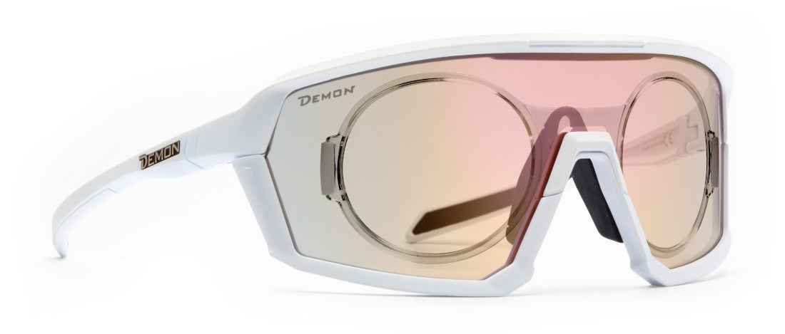 prescription running glasses with photochromic mirrored lens gravel model
