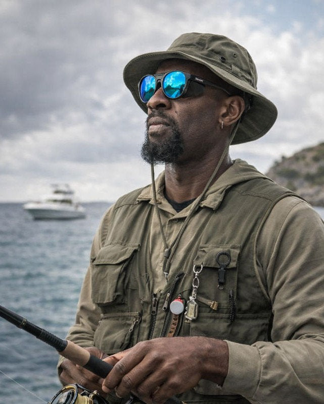 Gafas graduadas para pesca en agua salada con protección contra la luz lateral de Alaska