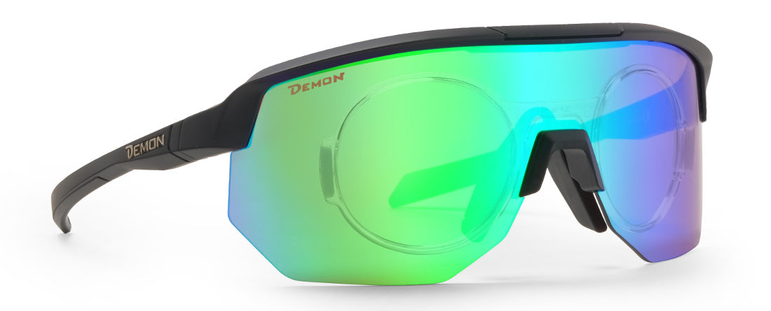 prescription visor style glasses for cycling and running fiandre model