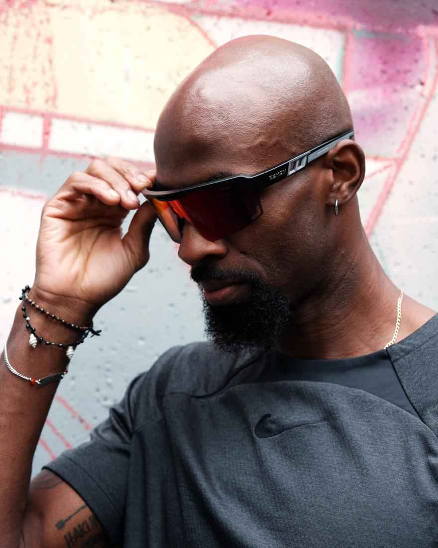 road running glasses red mirrored lens speed vent model for city