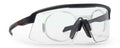 roubaix rx sports glasses with purple mirrored shield lens