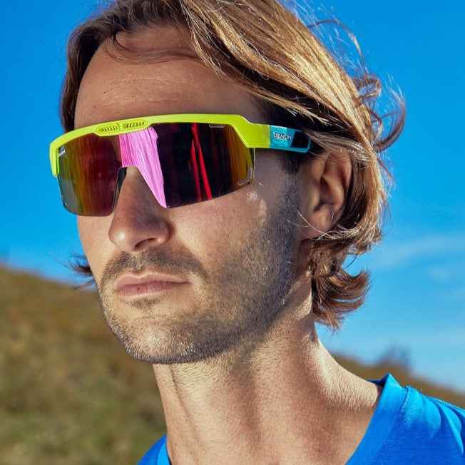 running glasses for men with mask photochromic mirrored lens speed vent model