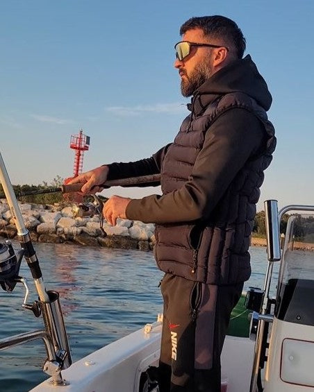 Gafas de sol estilo máscara para pesca deportiva en aguas saladas, modelo para grava.