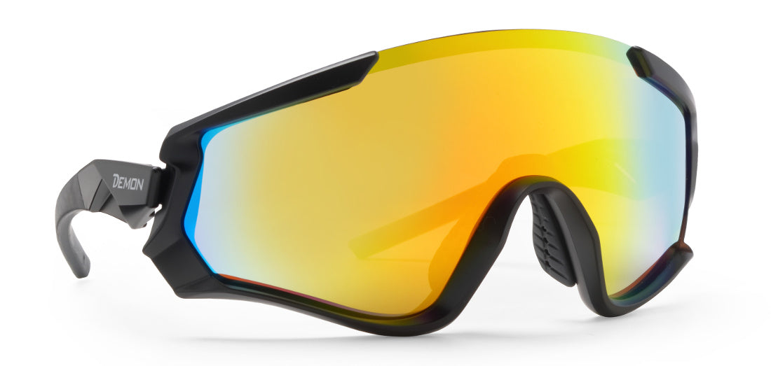 single lens mirrored cycling and triathlon glasses krono