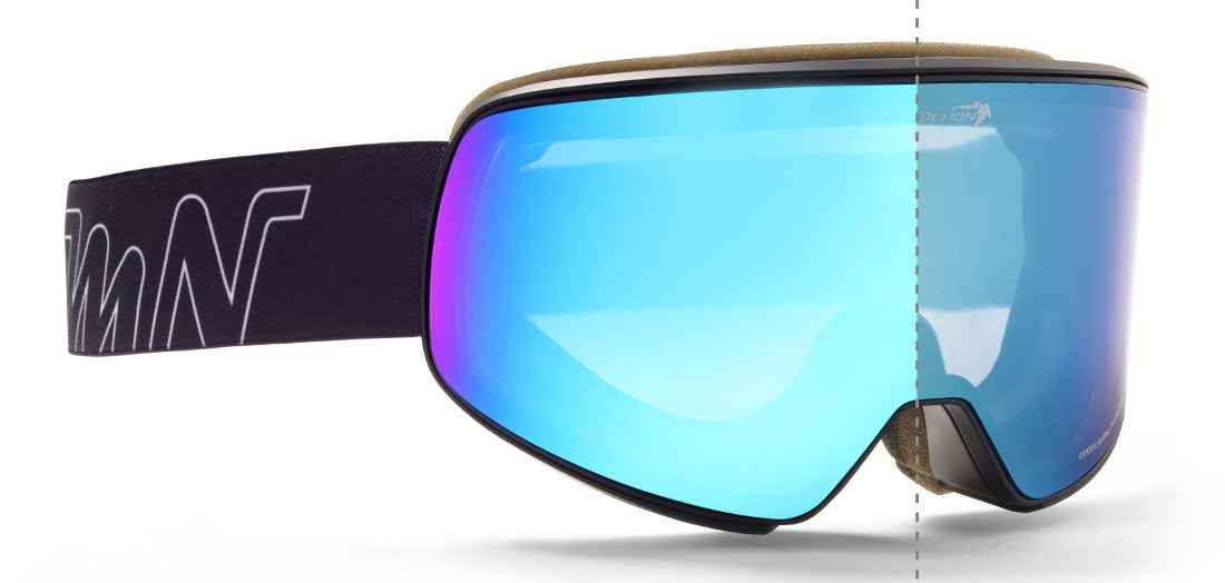 ski and snowboard goggles otg photochromic mirrored lens model soular