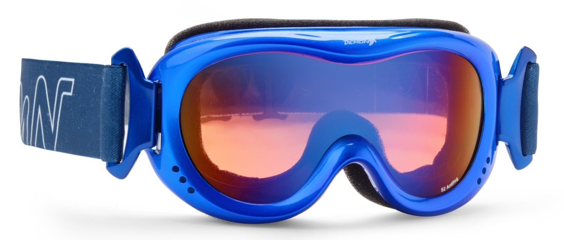 ski goggles fo children with single orange lens s2 snow 6 mirror blue color