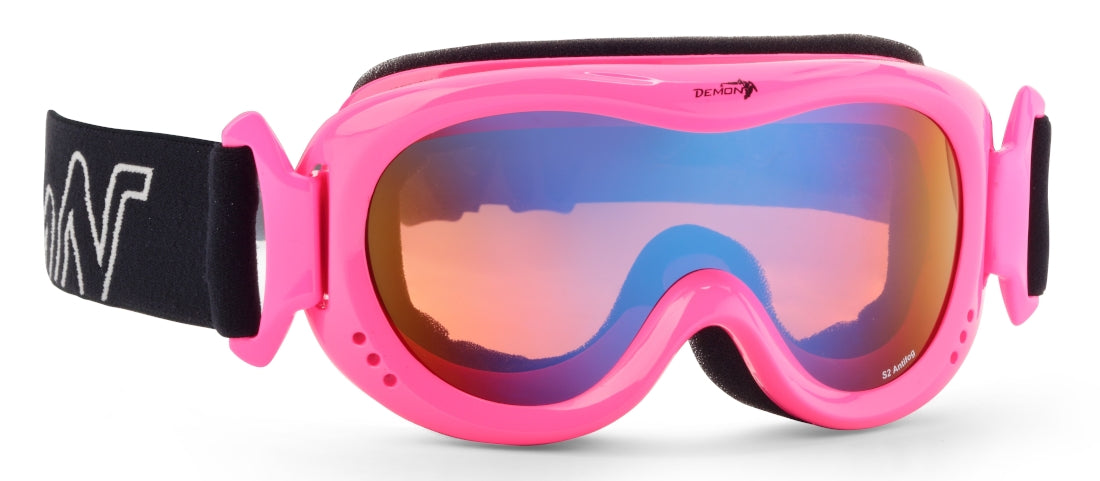 ski goggles fo children with single orange lens s2 snow 6 mirror fuchsia