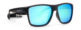 OCEAN Matt Black Blue Polarized Mirror Lenses