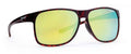 Gafas deportivas ultraligeras de moda, modelo reactivo, con lentes espejadas en amarillo y marrón mate.