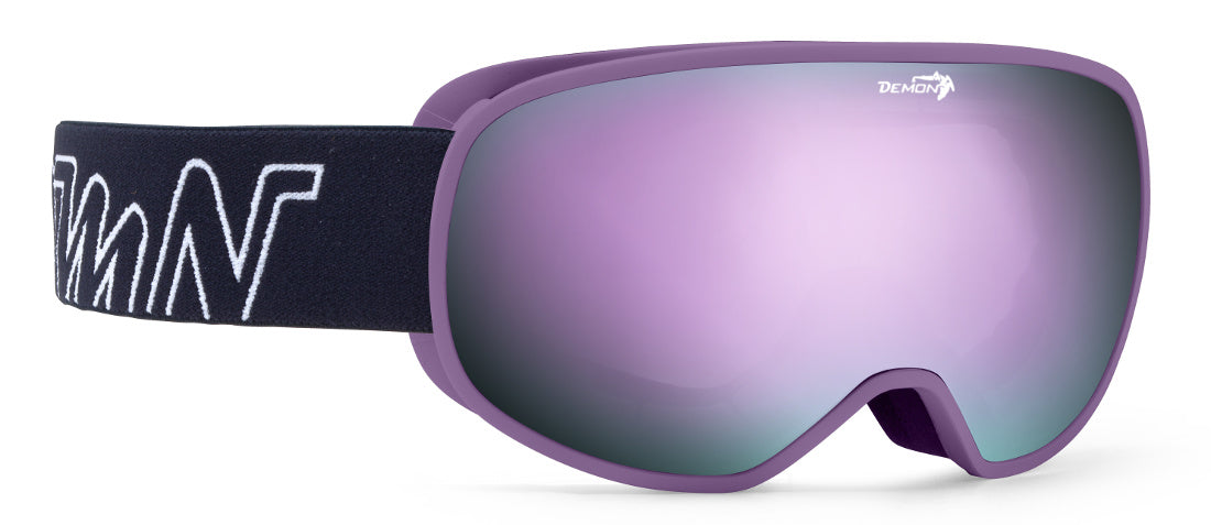 woman mirrored otg ski goggle for prescription glasses fun model revo lavander