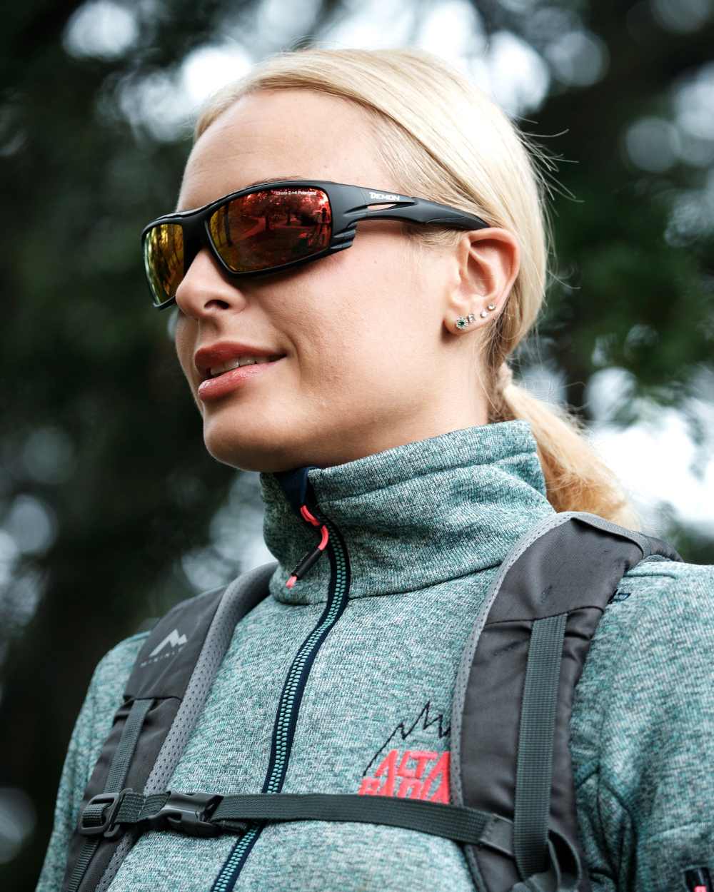 women photochromic polarized mirrored mountaineering glasses outdoor model