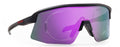 women prescription glasses for cycling and running Roubaix model mirrored lens purple matte black