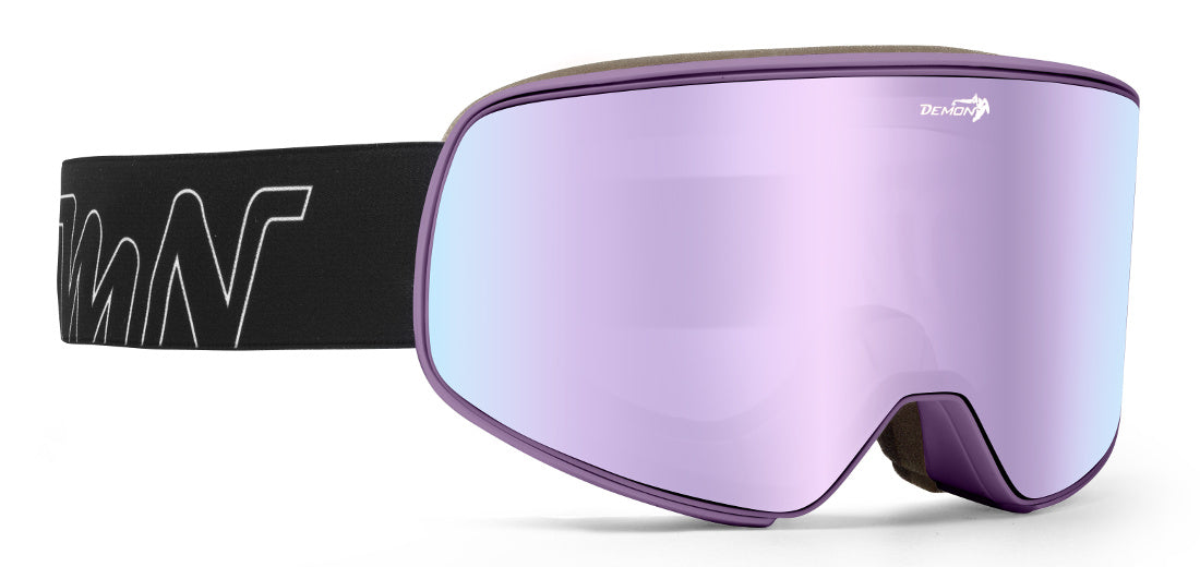 women ski mask otg view with mirrored orange lens soular