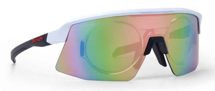 womens eyeglasses for running pink mirrored lens model roubaix color white