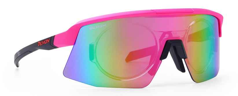 womens glasses for cycling color fuchsia roubaix model for monofocal and progressive lenses