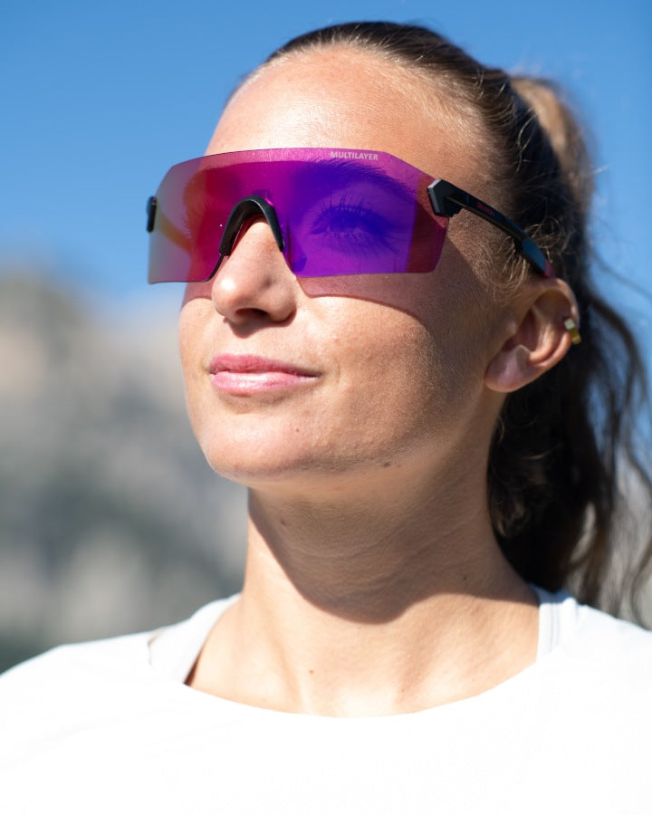 Gafas de mujer para correr en carretera, lente única ultraligera con lente espejada_5f13265e e294 40ac 823c 4a8e22a6de6c